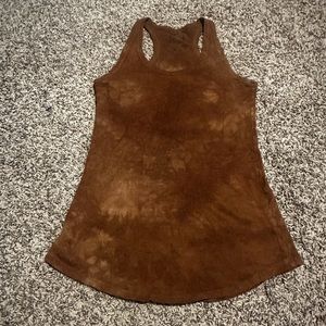 Calico Alchemy Organics XS Zinnia Long Tank in Coffee - hemp/cotton